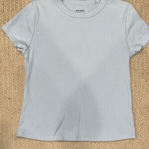 Old Navy Sky Blue Ribbed Tee